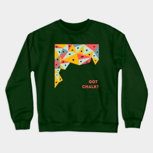 Got Chalk? Bouldering Red Crewneck Sweatshirt